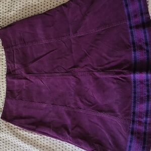 Boden Rich Purple Corduroy Skirt